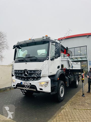 Remorque Mercedes 1835 4x4 Meiller Fassi Kran...