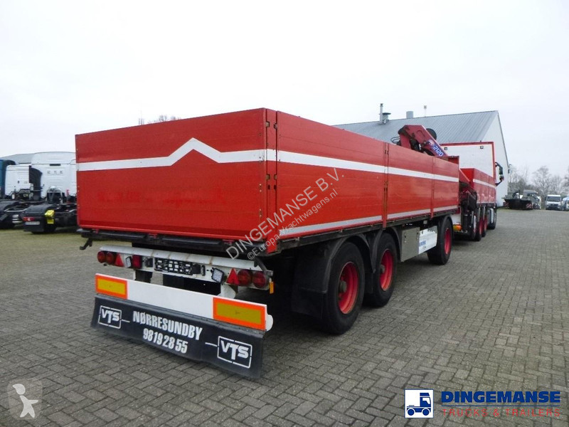 مقطورة Krone 3-axle open box drawbar trailer...
