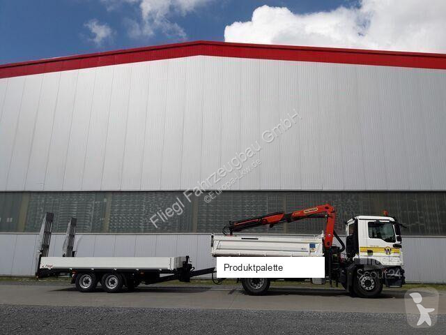 Remolque Fliegl Tandem-Plattformanhänger Bau...