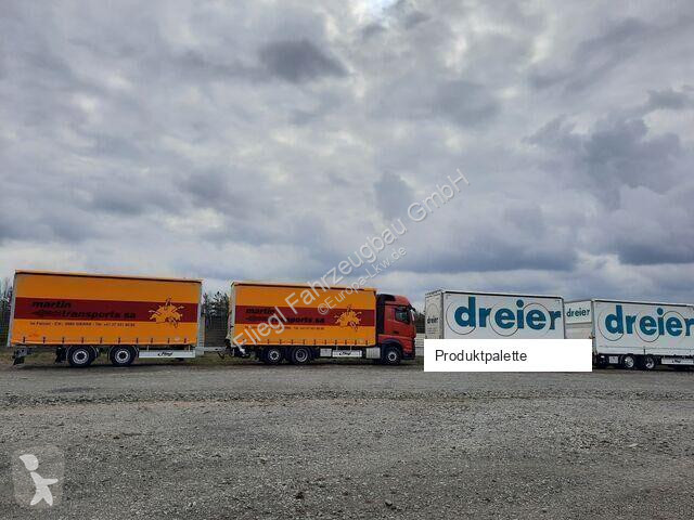 Remolque Fliegl Tandem-Plattform-Anhänger TPS 180