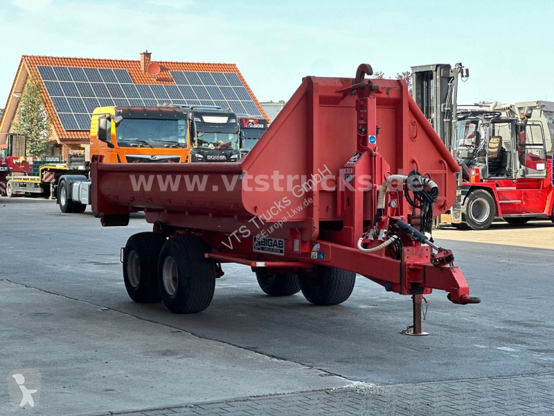 Pótkocsi  BIGAB 8-12 Abrollanhänger m. Container
