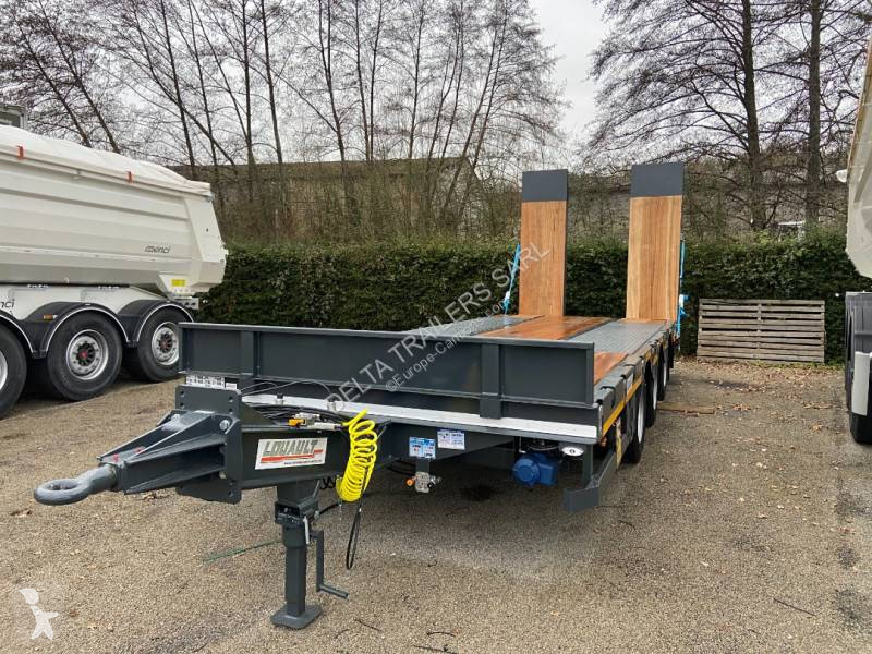 Remorque Louault Porte engin 3 essieux