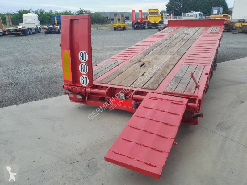 Reboque Louault Porte engin 3 essieux centraux