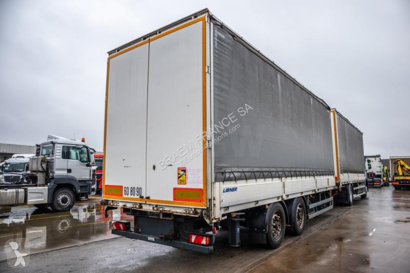 Camion remorque Renault BACHE+CHARIOT...