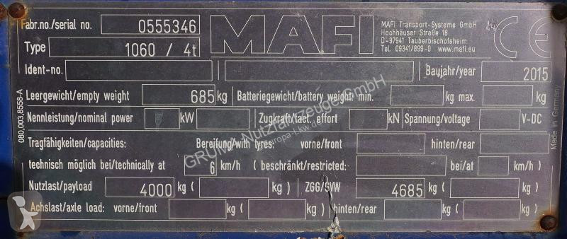 Reboque Mafi  1060 / 4t