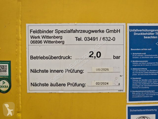 Släp Feldbinder H.EUT 30.2 / 30.000 l