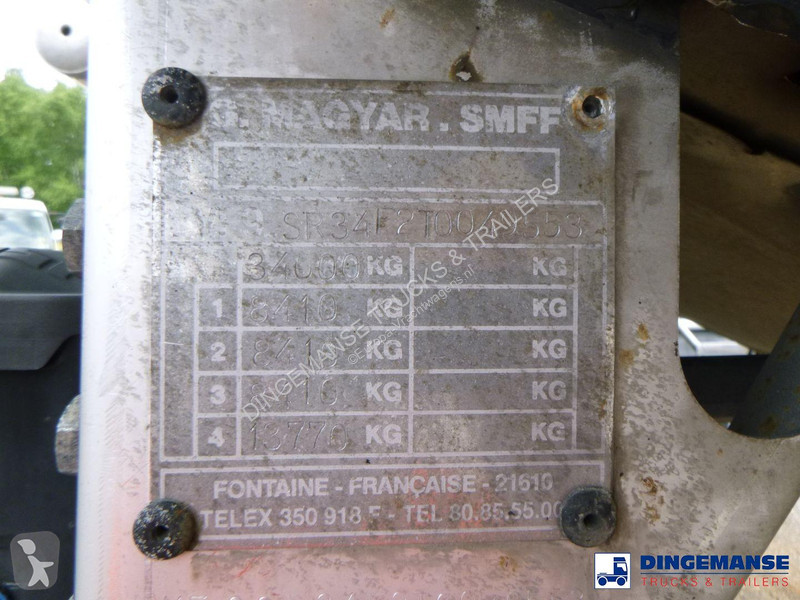 مقطورة Magyar Chemical tank inox L4BH 30 m3 / 1...
