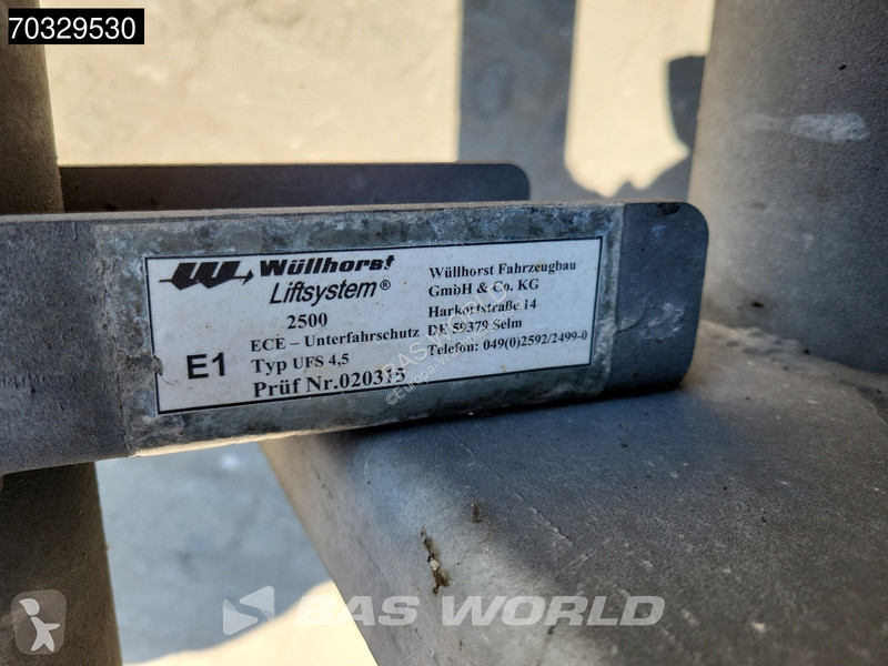مقطورة Wuellhorst ZA 18 2 axles Laadklep...