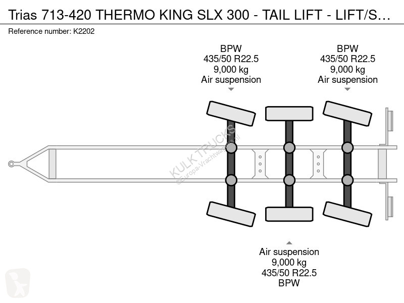 مقطورة  713-420 THERMO KING SLX 300 - TAIL LIFT...