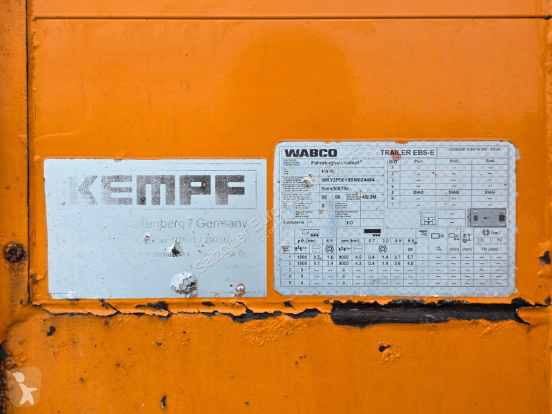 مقطورة Kempf PA18 / Baustoff / 40 mm