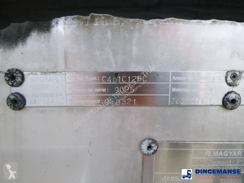 مقطورة Magyar Chemical tank inox L4BH 30 m3 / 1...
