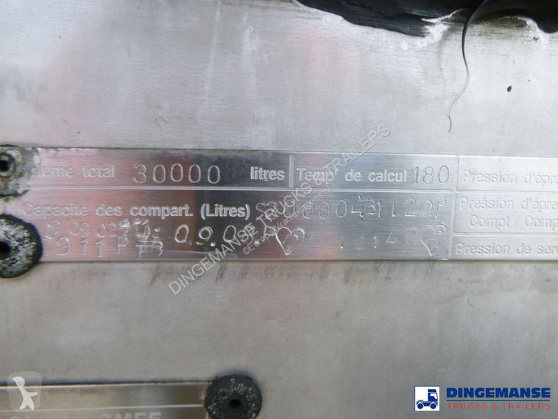 مقطورة Magyar Chemical tank inox L4BH 30 m3 / 1...