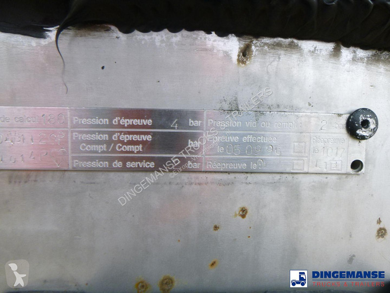 مقطورة Magyar Chemical tank inox L4BH 30 m3 / 1...