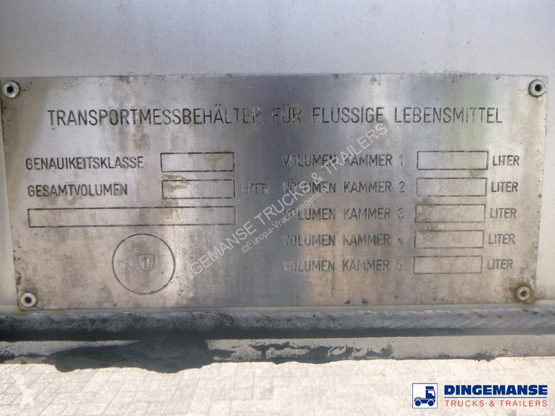 مقطورة Feldbinder Food tank inox 39 m3 / 3 comp