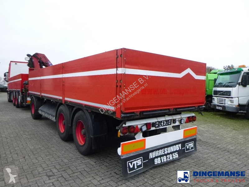 مقطورة Krone 3-axle open box drawbar trailer...