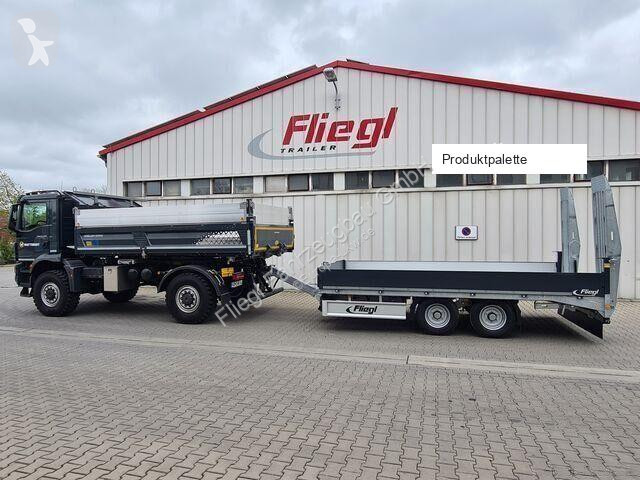 Remolque Fliegl Tandem-Plattformanhänger Bau...