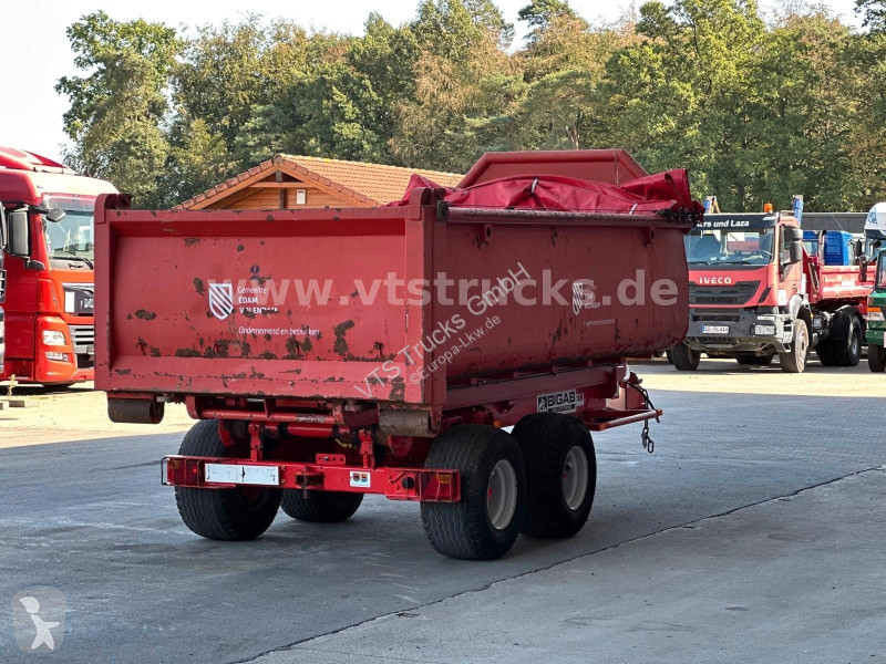 Pótkocsi  BIGAB 8-12 Abrollanhänger m. Container