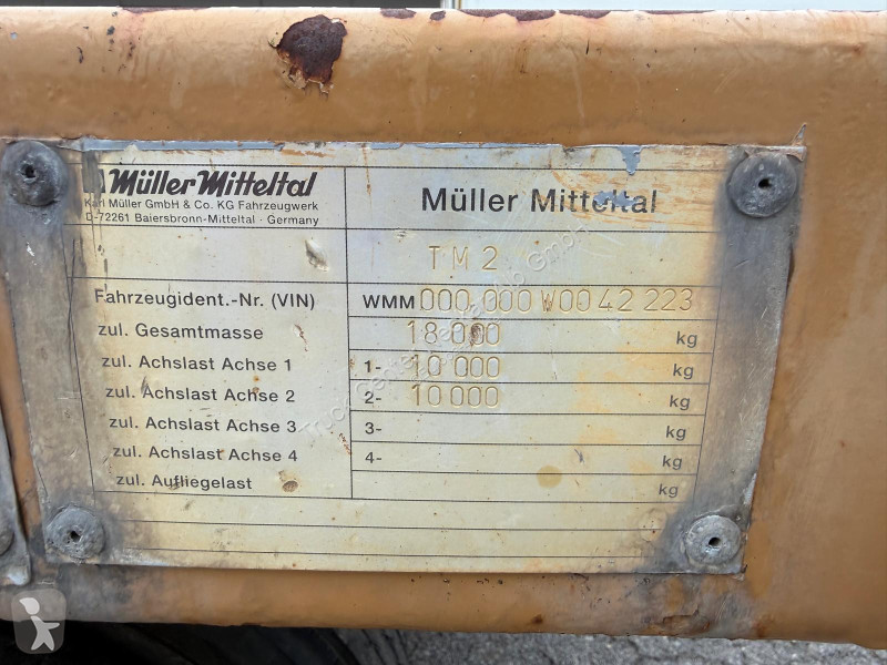 مقطورة Müller-Mitteltal   2Achs 7,10 m...