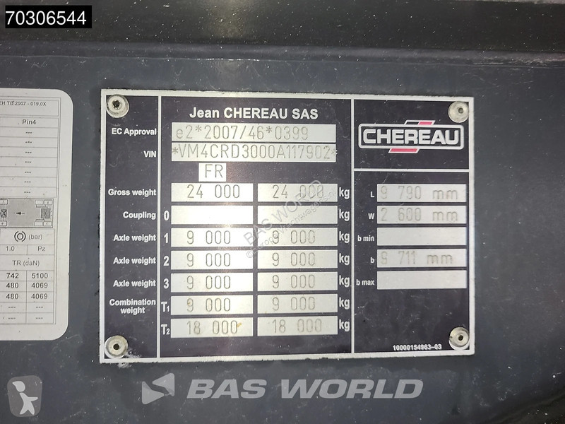 مقطورة Chereau CRD3 CRD3 3 axles Flower Width
