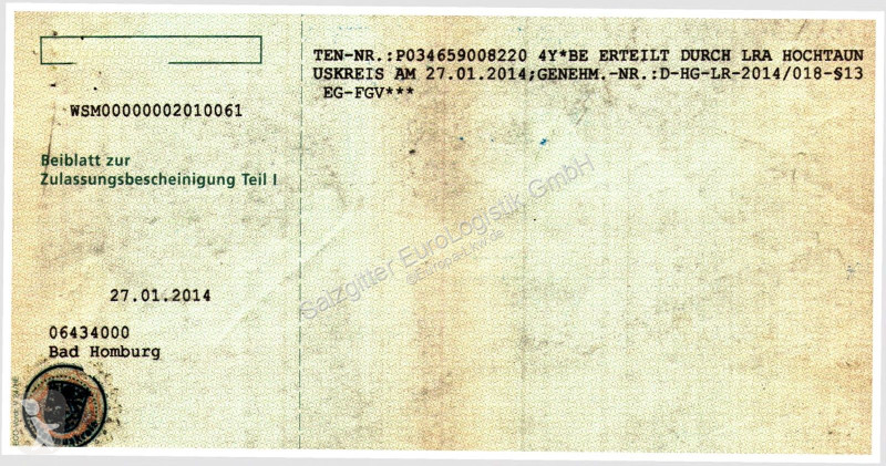 مقطورة Schmitz Cargobull 18 / Ladebordwand