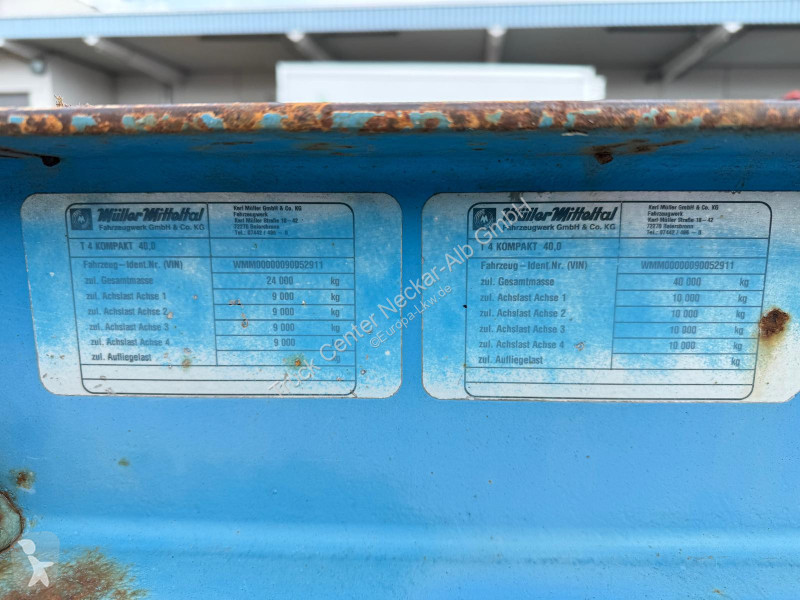 Remorca Müller-Mitteltal   T4 4 Achs Tieflader...