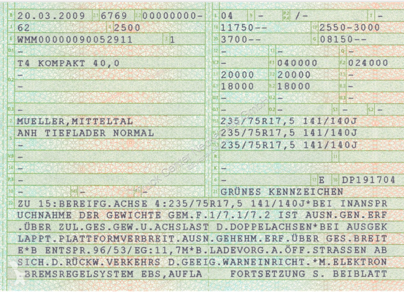 Remorca Müller-Mitteltal   T4 4 Achs Tieflader...