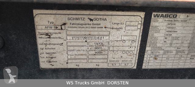 Přívěs Schmitz Cargobull BDF Wechselbrücke AFW 18