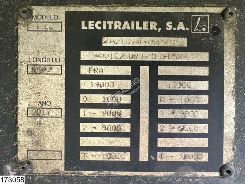 Släp Lecitrailer Middenas Frigoblock EK 13 U