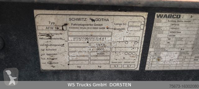 Reboque Schmitz Cargobull BDF Wechselbrücke AFW 18