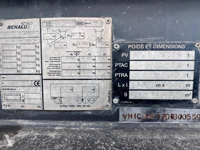 Semi remorque Benalu C39C17