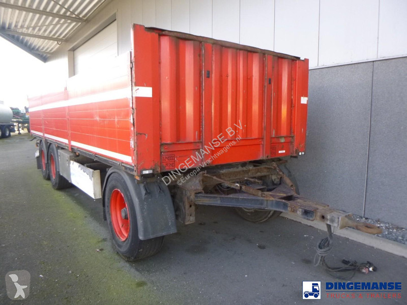 مقطورة Krone 3-axle open box drawbar trailer...