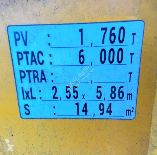 مقطورة Gourdon PTAC 6 TONNES