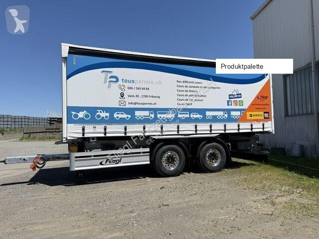 Remolque Fliegl Tandem-Plattform-Anhänger TPS 180
