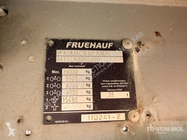 Félpótkocsi Fruehauf TX34C