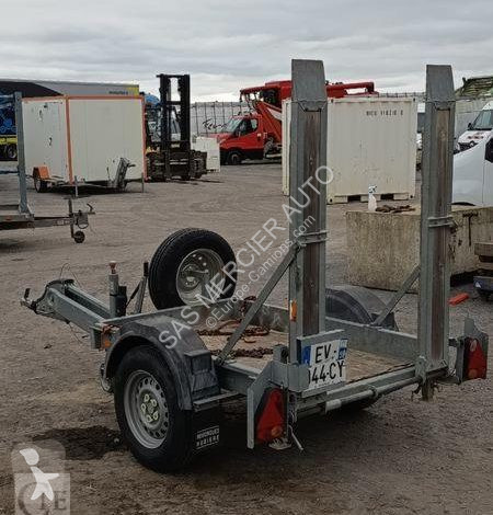 Aanhanger Hubière remorque porte rouleau vibrant