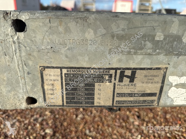 Aanhanger Hubière H212L 14CF