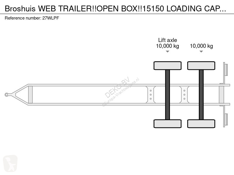 Reboque Broshuis WEB TRAILER!!OPEN BOX!!15150...