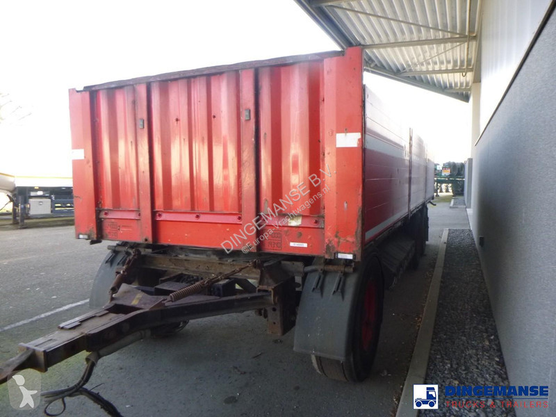 مقطورة Krone 3-axle open box drawbar trailer...