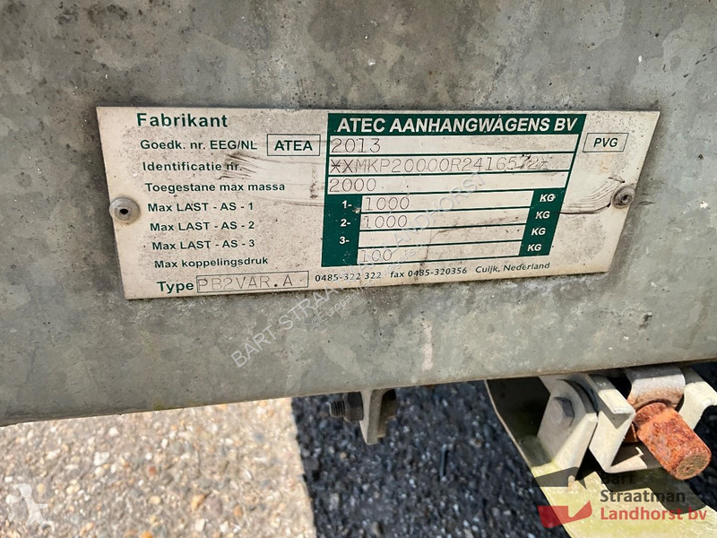 Släp Atec PB2 met Brouwer schaftkeet.
