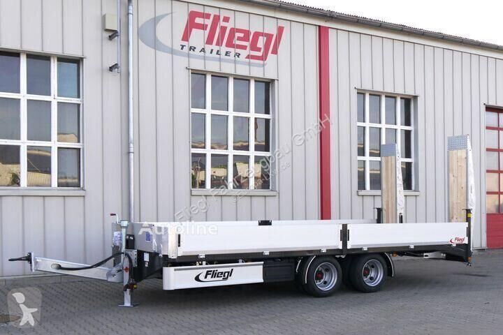 Remolque Fliegl Tandem-Plattformanhänger Bau...