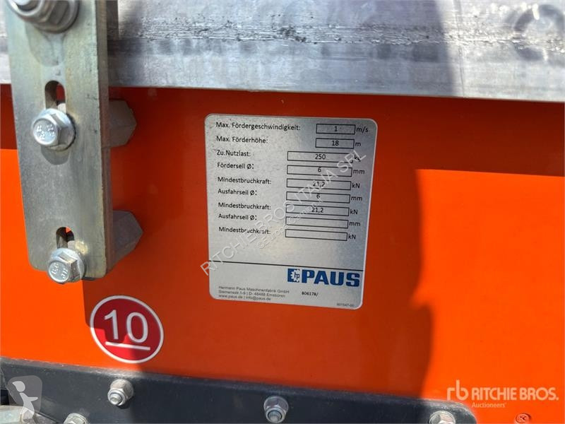 Remorque Paus Easy 18 WH-M Towable Lift