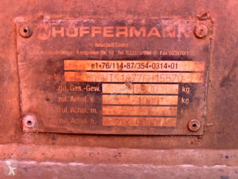 Släp Hüffermann Tandemanhänger HTS 1877...