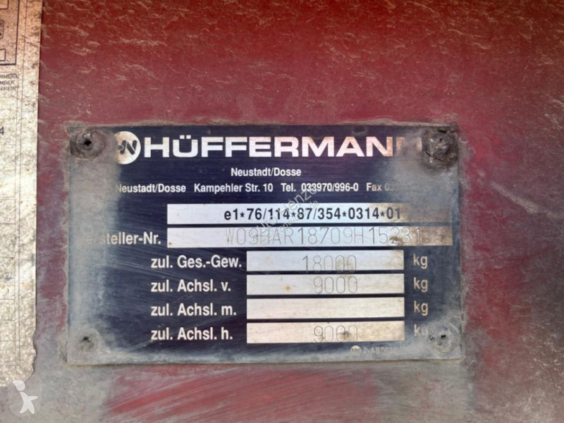 Släp Hüffermann 2-achs Abrollanhänger HAR 18.70...