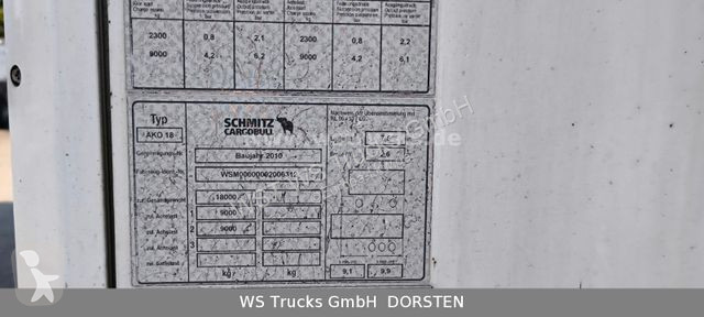 Anhænger Schmitz Cargobull KO18 Maxima 1000...