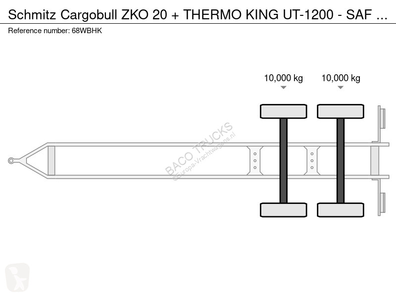 Aanhanger Schmitz Cargobull 20 + THERMO KING...