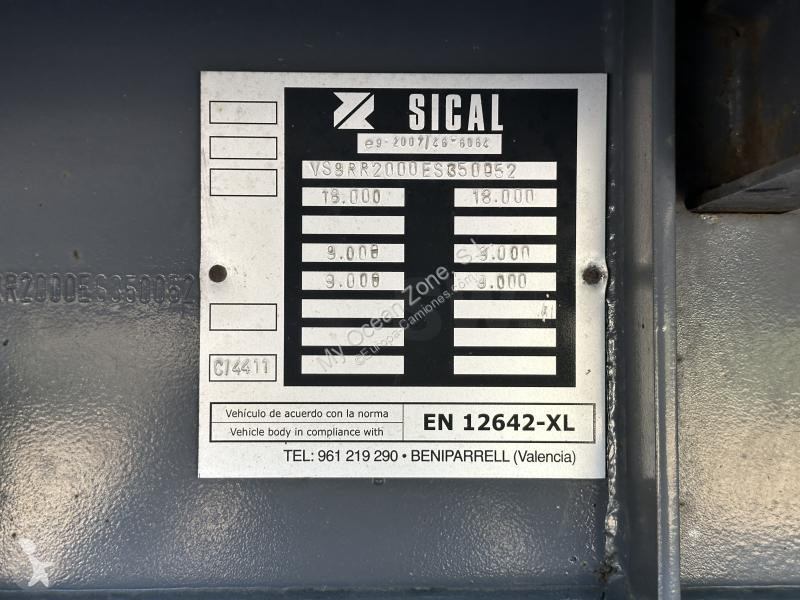 مقطورة Sical  2 EJES CENTRALES DOBLE RUEDA