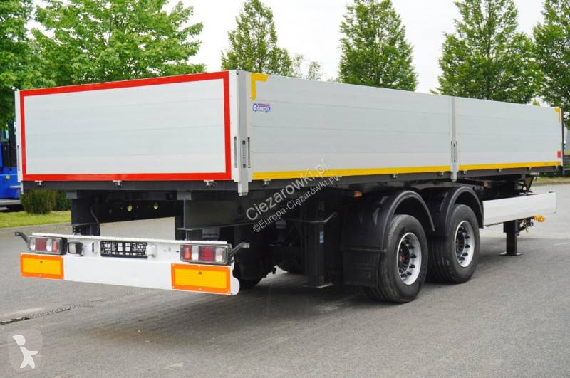 مقطورة Krone construction trailer / Flatbed 18...