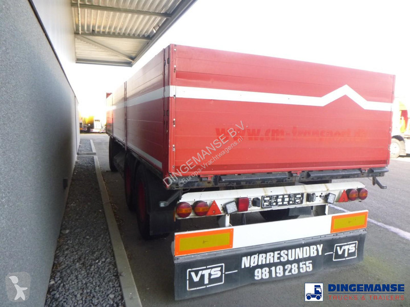 مقطورة Krone 3-axle open box drawbar trailer...