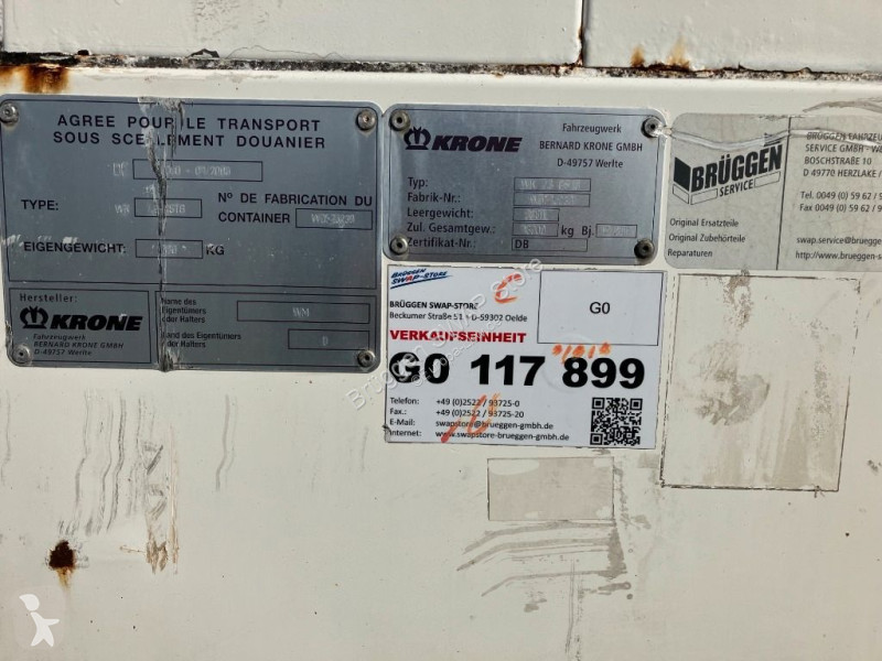 تجهيزات الآليات الثقيلة Krone Wechselbrücke Koffer