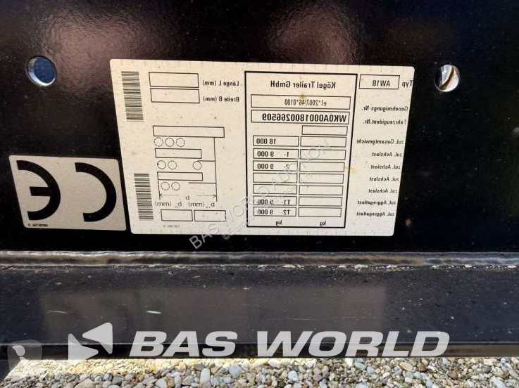 Släp Kögel aw18